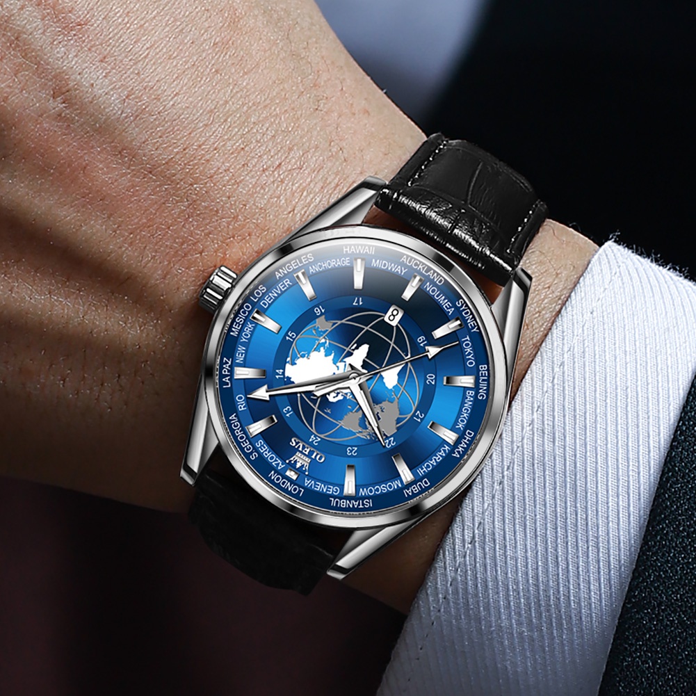 Đồng hồ nam chính hãng OLEVS 9926 Quartz Movement không không thấm nước phát sáng