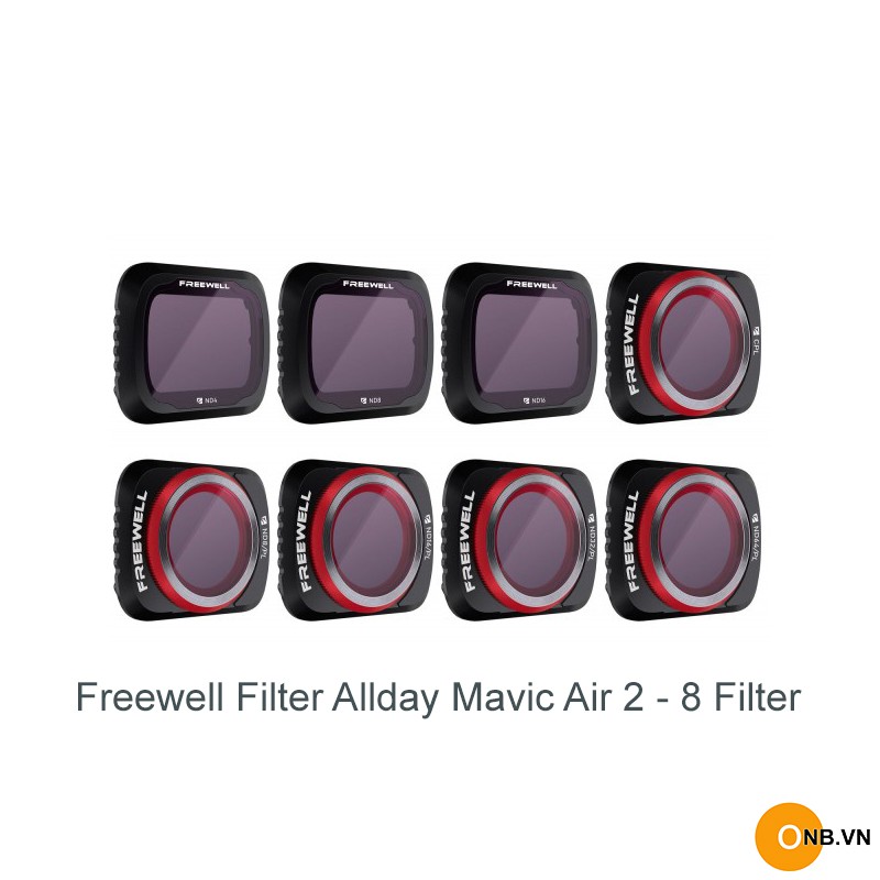 [Mã 159ELSALE hoàn 7% xu đơn 300K] Freewell Filter Allday Mavic Air 2 - Full set 8 Filter