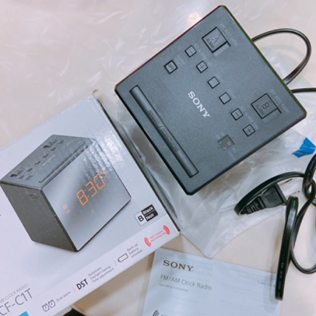 Đồng hồ báo thức kiêm Radio Sony SONY ICF-C1T chính hãng 100%