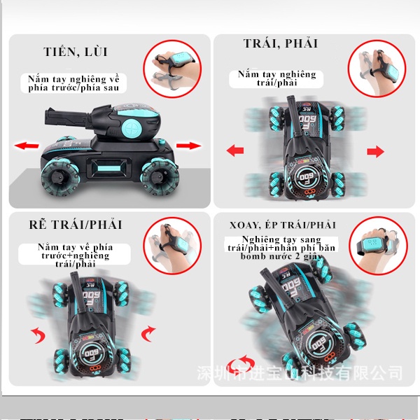 ĐỒ CHƠI XE TĂNG MECH ĐIỀU KHIỂN TỪ XA PHÓNG ĐaẠN THẠCH, XE TĂNG ĐIỀU KHIỂN TỪ XA CÓ CHẾ ĐỘ BAN