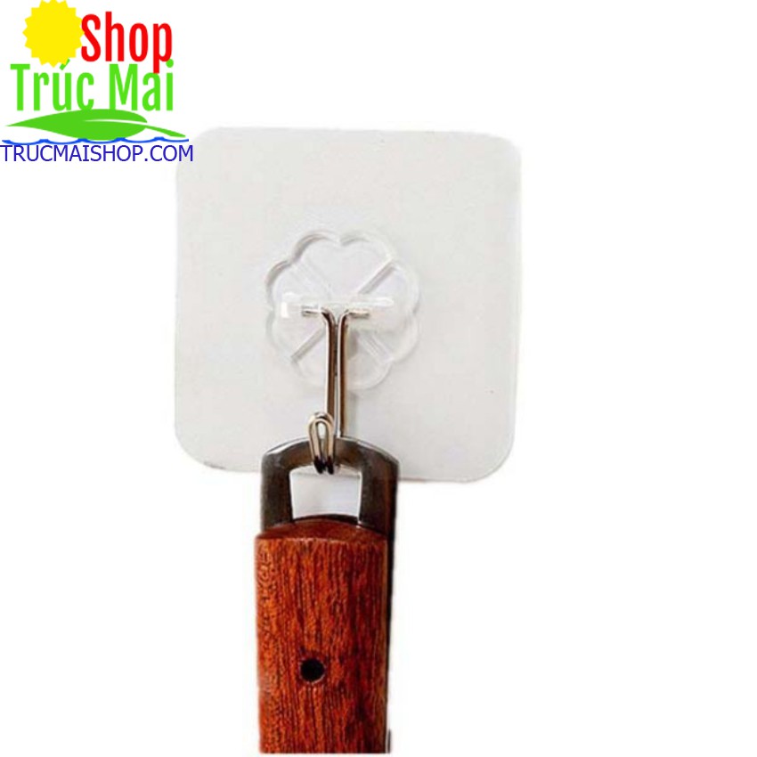 100 Móc Dán Tường Siêu Dính Trong Suốt Chịu Lực Tốt Treo Tường