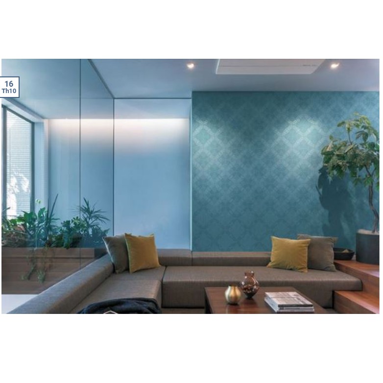 Cuộn 10m giấy dán tường XANH DƯƠNG NHẠT khổ rộng 45cm