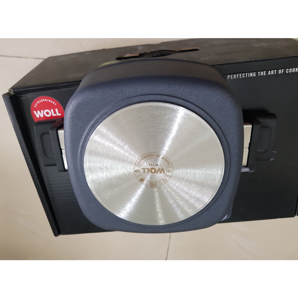 Chảo vuông 2 quai cầm WOLL Diamond Lete Casseroles Công nghệ chống dính kim cương - Made in Germany