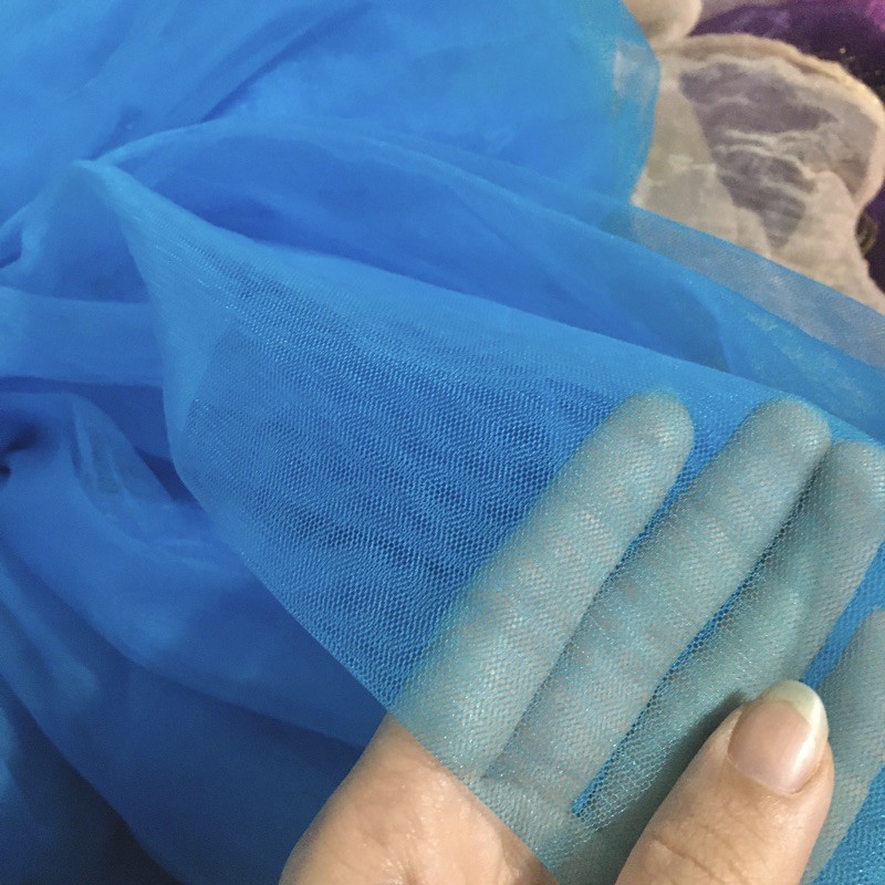 Vải voan lưới tutu xanh da trời  của Vải rẻ HB shop