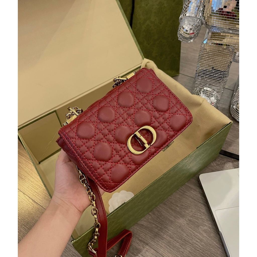 [Xả Vỡ Box] Túi khóa CD đeo chéo ô trám size 18cm xinh xỉu đủ màu