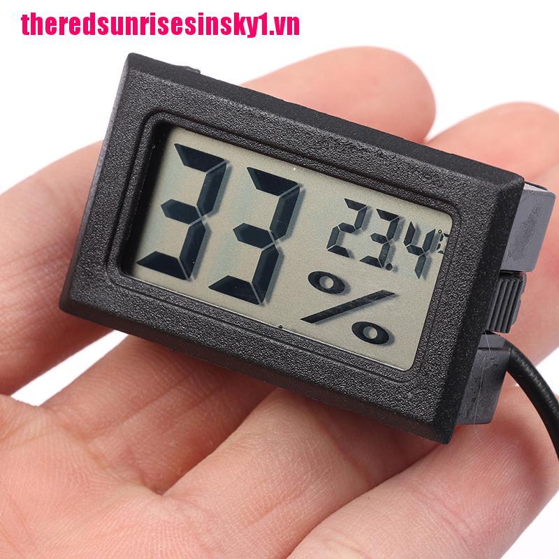 (3C) 1 Chiếc Nhiệt Kế Điện Tử Lcd Nhiệt Độ Độ Ẩm Với Đầu Dò