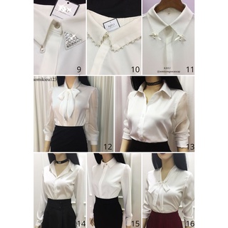 Áo Sơ Mi Trắng Nữ 💖10kiểu💖 Áo trắng nữ công sở dài tay