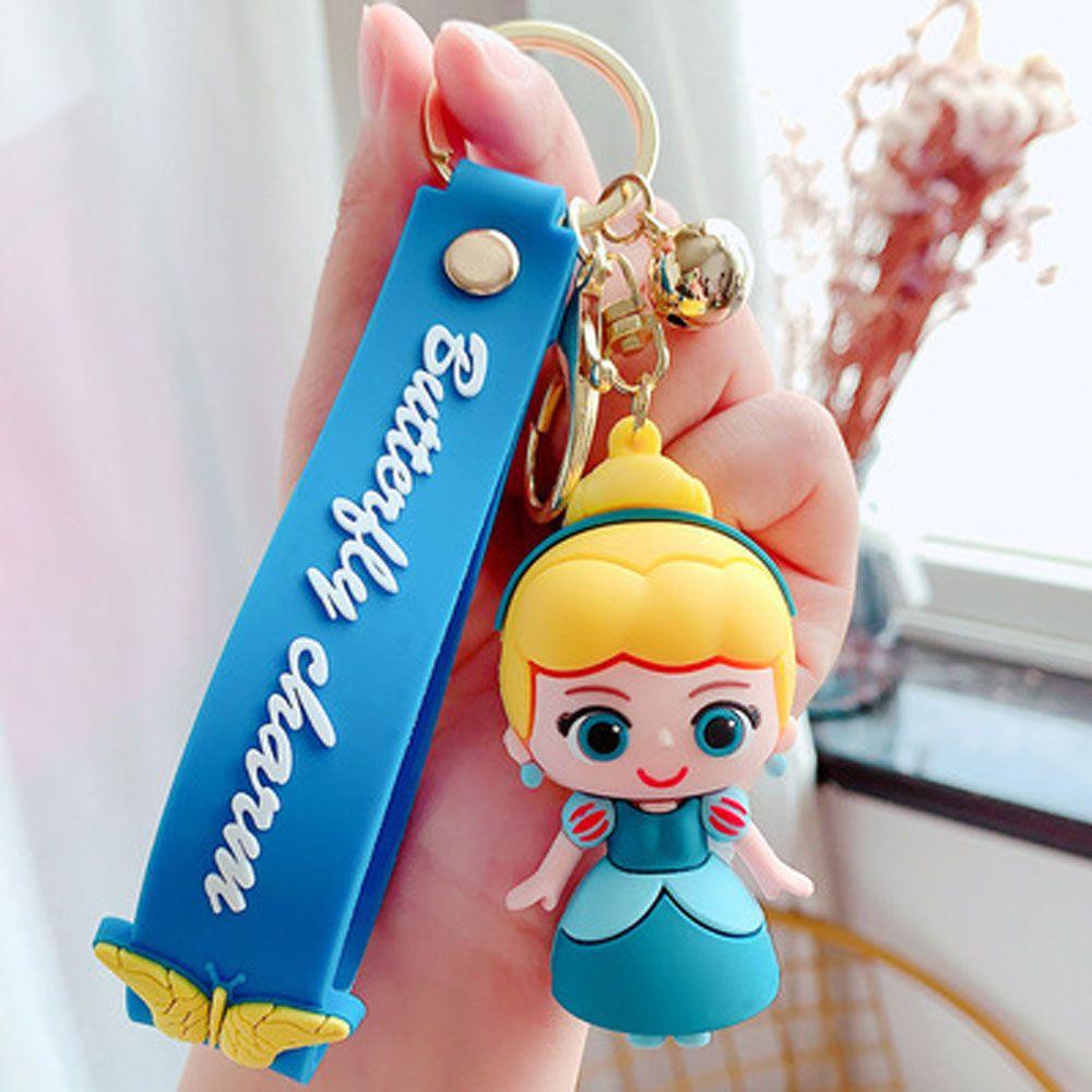 JUNE Móc Khóa Xe Hơi Hình Búp Bê Nhiều Màu Thời Trang