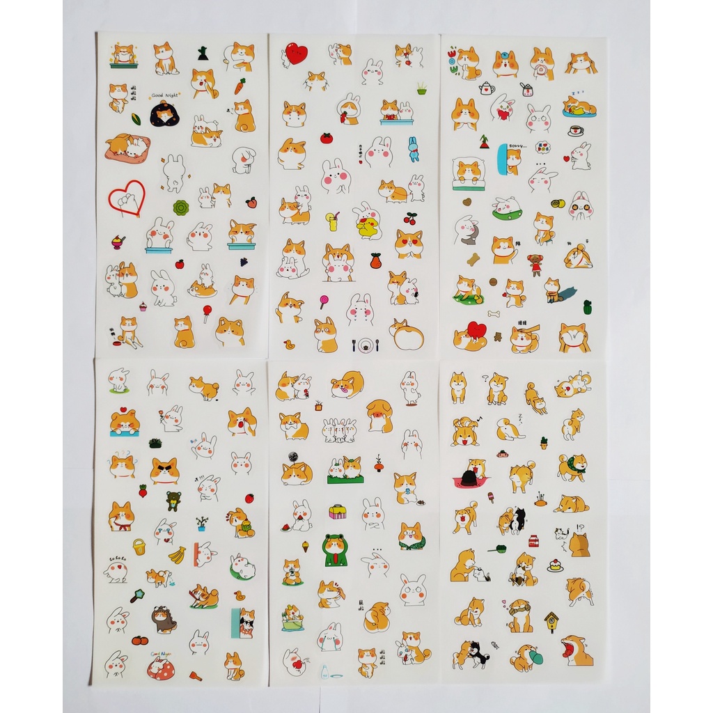 Sticker cute nhiều họa tiết hình ảnh dễ thương, nhiều mẫu chọn ngẫu nhiên