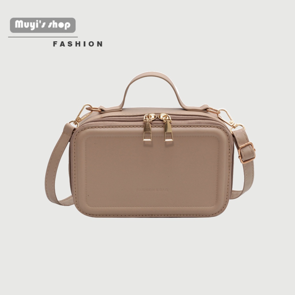 Túi Đeo Chéo Hình Vuông Cỡ Nhỏ Phong Cách Cổ Điển Thời Trang Cho Nữ