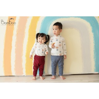 [LITTLE LOVE] Áo cổ 3cm bamboo sợi tre cho bé