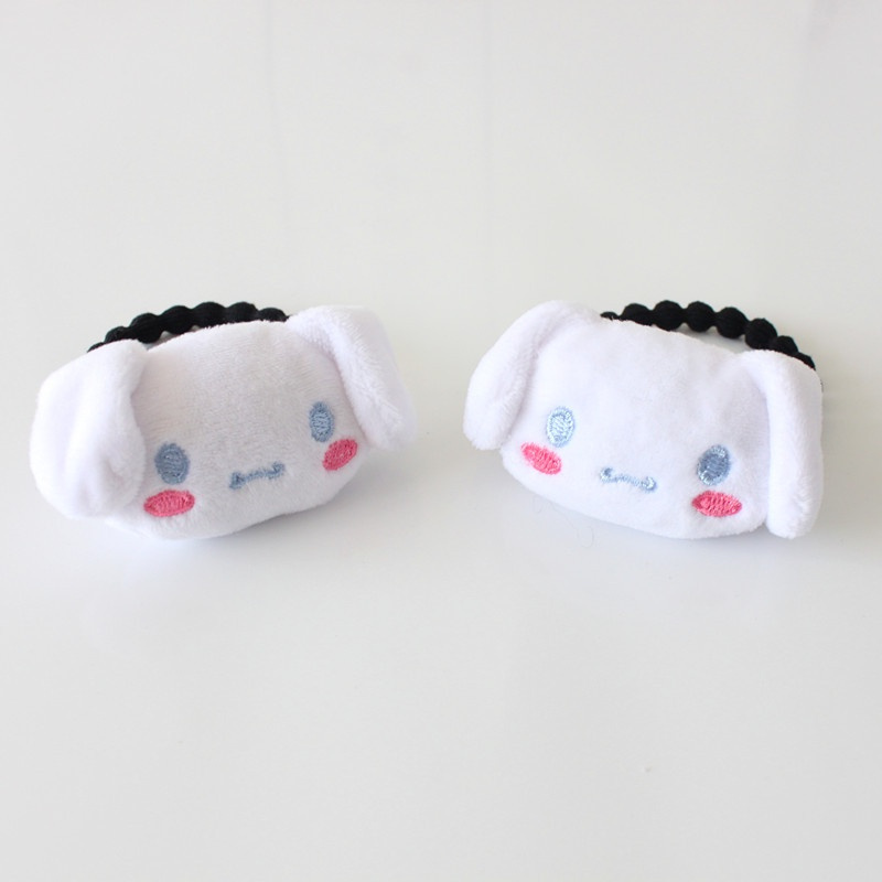 Dây buộc tóc hình chó mèo hoạt hình nhồi bông đáng yêu