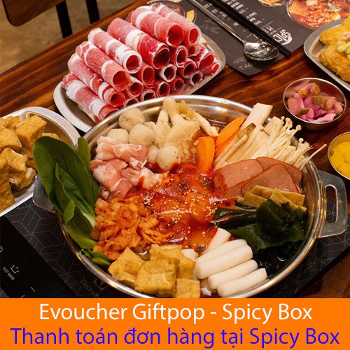 Miền Nam [Evoucher] Phiếu quà tặng Buffet dành cho 2 nguời trị giá 284.000 VNĐ tại nhà hàng Spicy Box