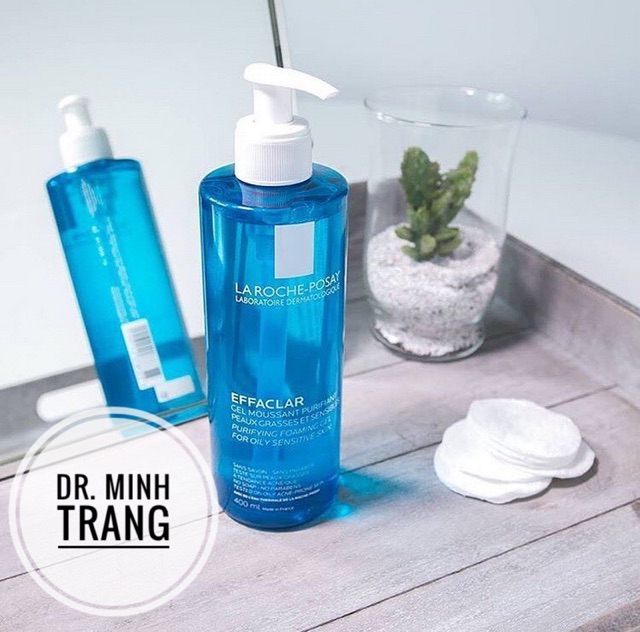 ( CHÍNH HÃNG) Gel Rửa Mặt Tạo Bọt Làm Sạch Sâu Cho Da Dầu Nhạy Cảm LAROCHE- POSAY Effaclar Foaming Gel 50ml, 200ml,400ml