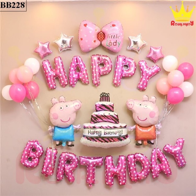 SET BÓNG LỢN 1 tuổi PEPPA PIG ( TẶNG KÈM NƠM XỊN VÀ BĂNG DÍNH CHUYÊN DỤNG)