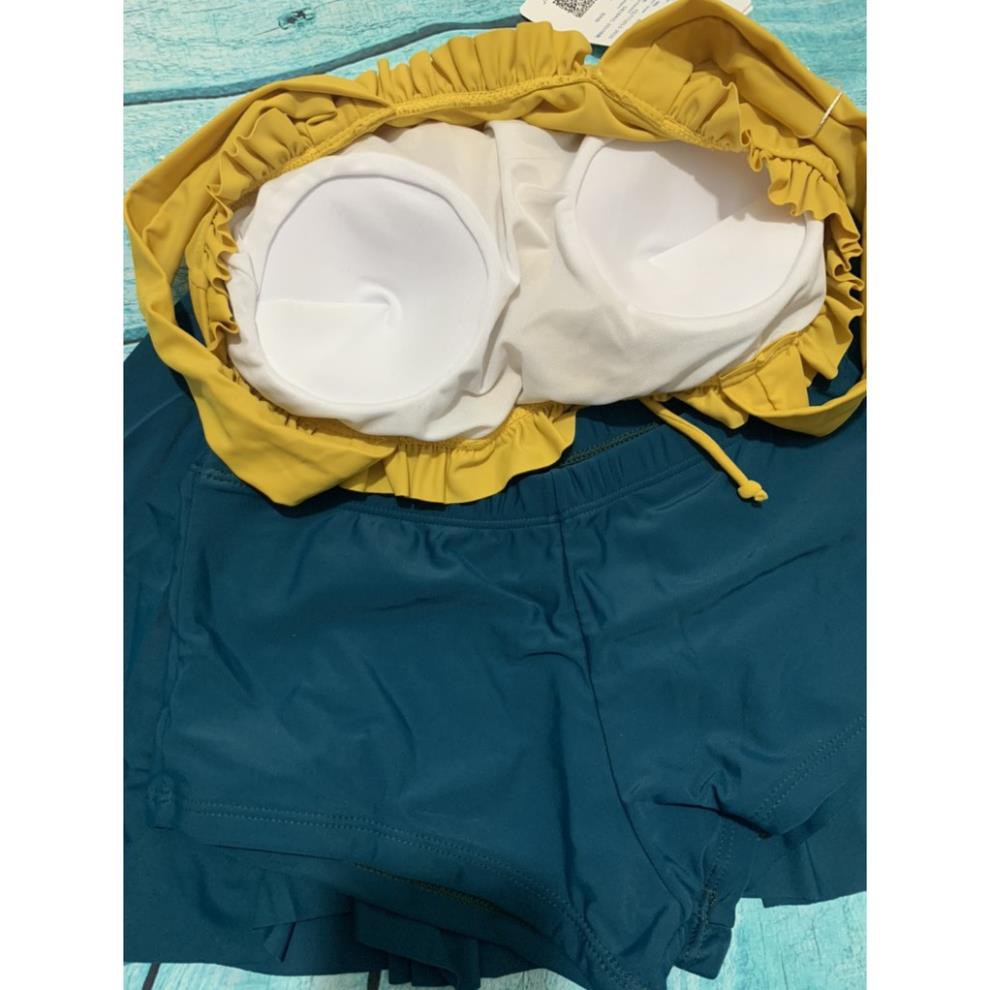 (Thun Lạnh) Áo Tắm Nữ Liền Thân Dạng Váy (Quần Rời) Kín Đáo Đi Biển Che Bụng - Hàng Quảng Châu Cao Cấp ་ | BigBuy360 - bigbuy360.vn