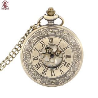 Đồng hồ quả quýt chạm khắc số la mã phong cách vintage
