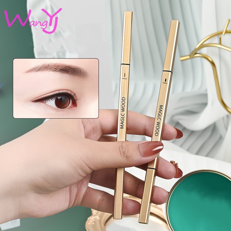 Bút Kẻ Lông Mày Hai Đầu Chống Thấm Nước Dành Cho Người Mới Bắt Đầu