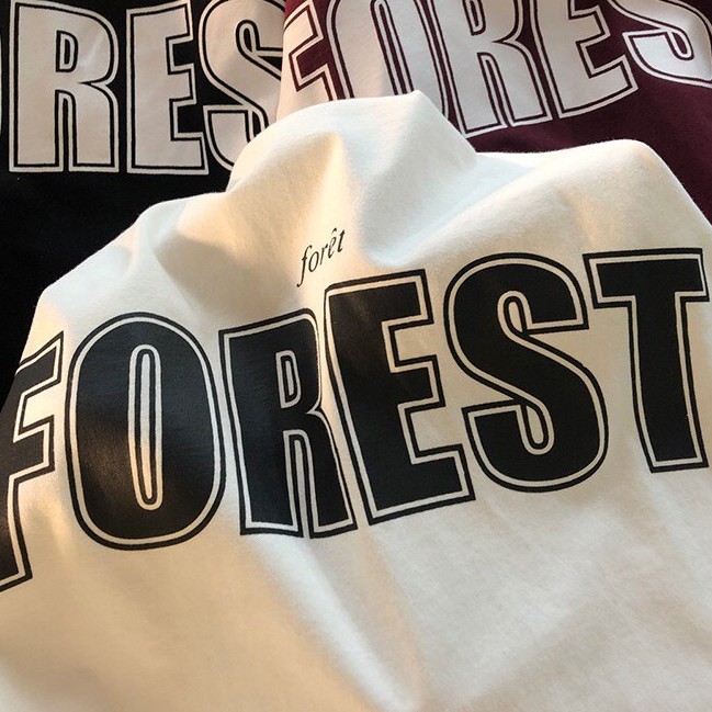 [Mã FAMARAL1 giảm 10K đơn 50K] Áo thun tay lỡ form rộng - phông nam nữ cotton oversize - T shirt Forest b - 2N Unisex