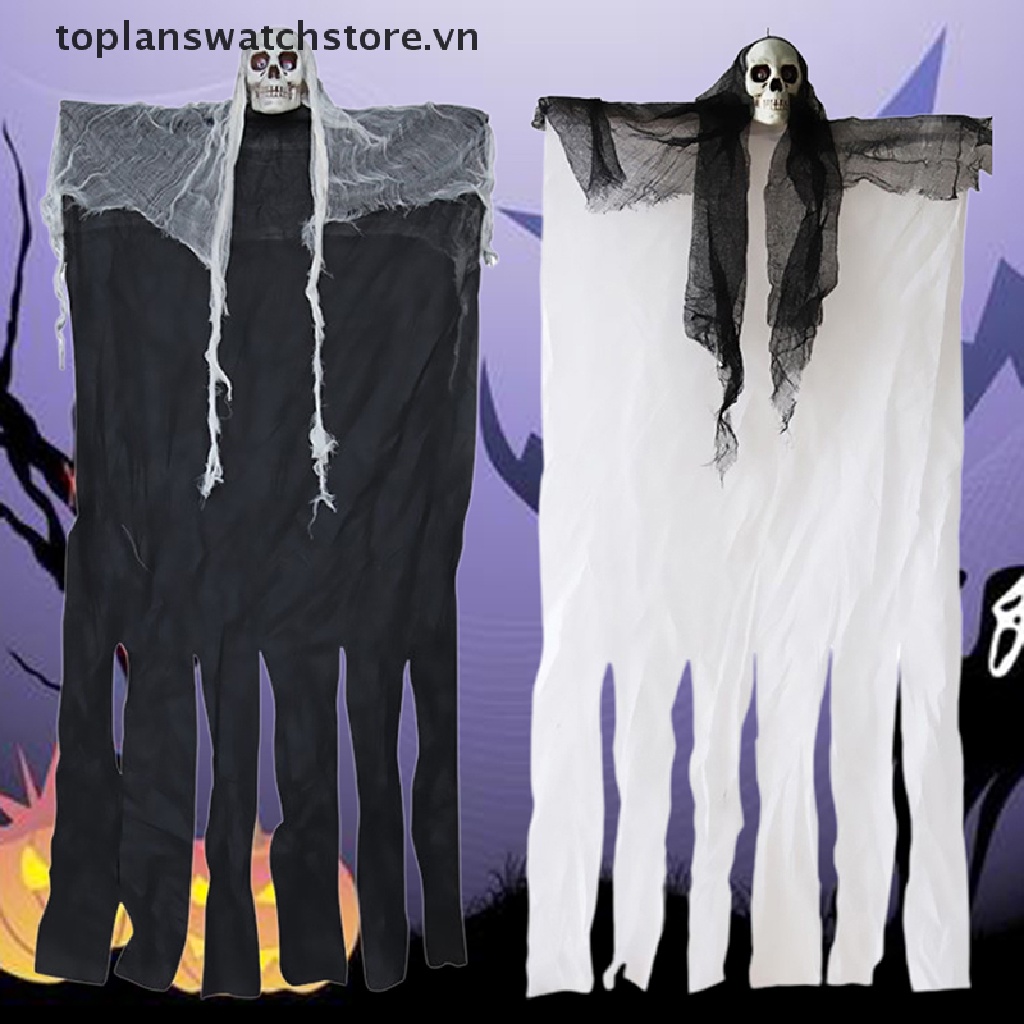Bộ Xương Trắng Đen Treo Trang Trí Halloween 2020 100cm