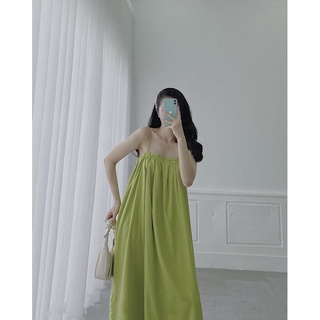 Đầm maxi hai dây dáng suông đi du lịch
