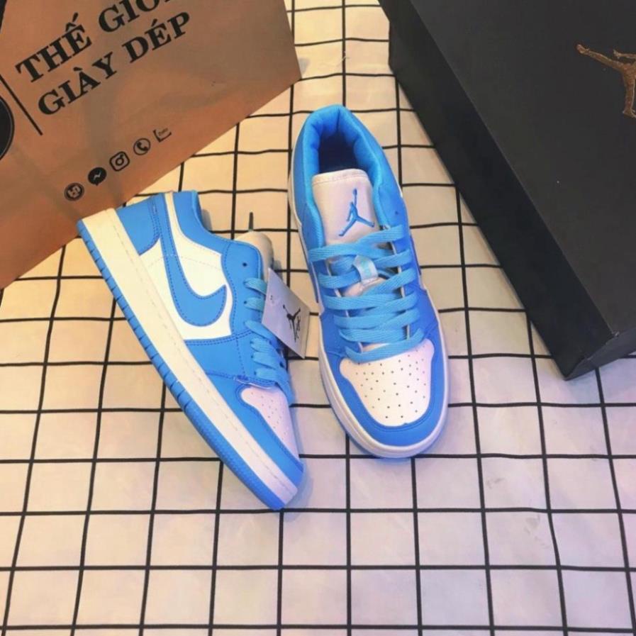 (vitazone742) Giày jordan cổ thấp xanh dương nam nữ hàng cao cấp full box bill | BigBuy360 - bigbuy360.vn