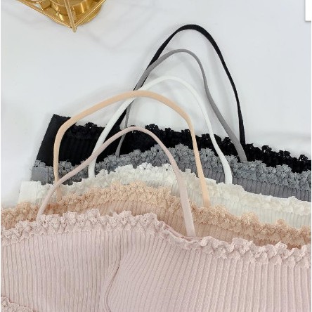 Áo bra nữ quây 2 dây,phối ren cực xinh 636(có móc cài quai trong)