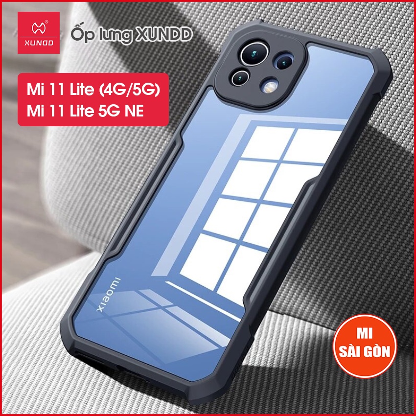 Ốp lưng XUNDD Xiaomi Mi 11 Lite  / Mi 11 Lite 5G NE - Mặt lưng trong, Viền TPU, Chống sốc