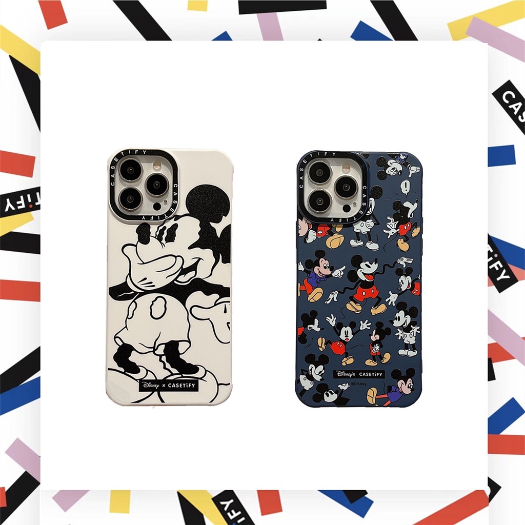 Ốp điện thoại TPU silicon in hình chuột Mickey thích hợp cho iPhone 7 8 Plus X XS XR 11 12 13 Pro Max