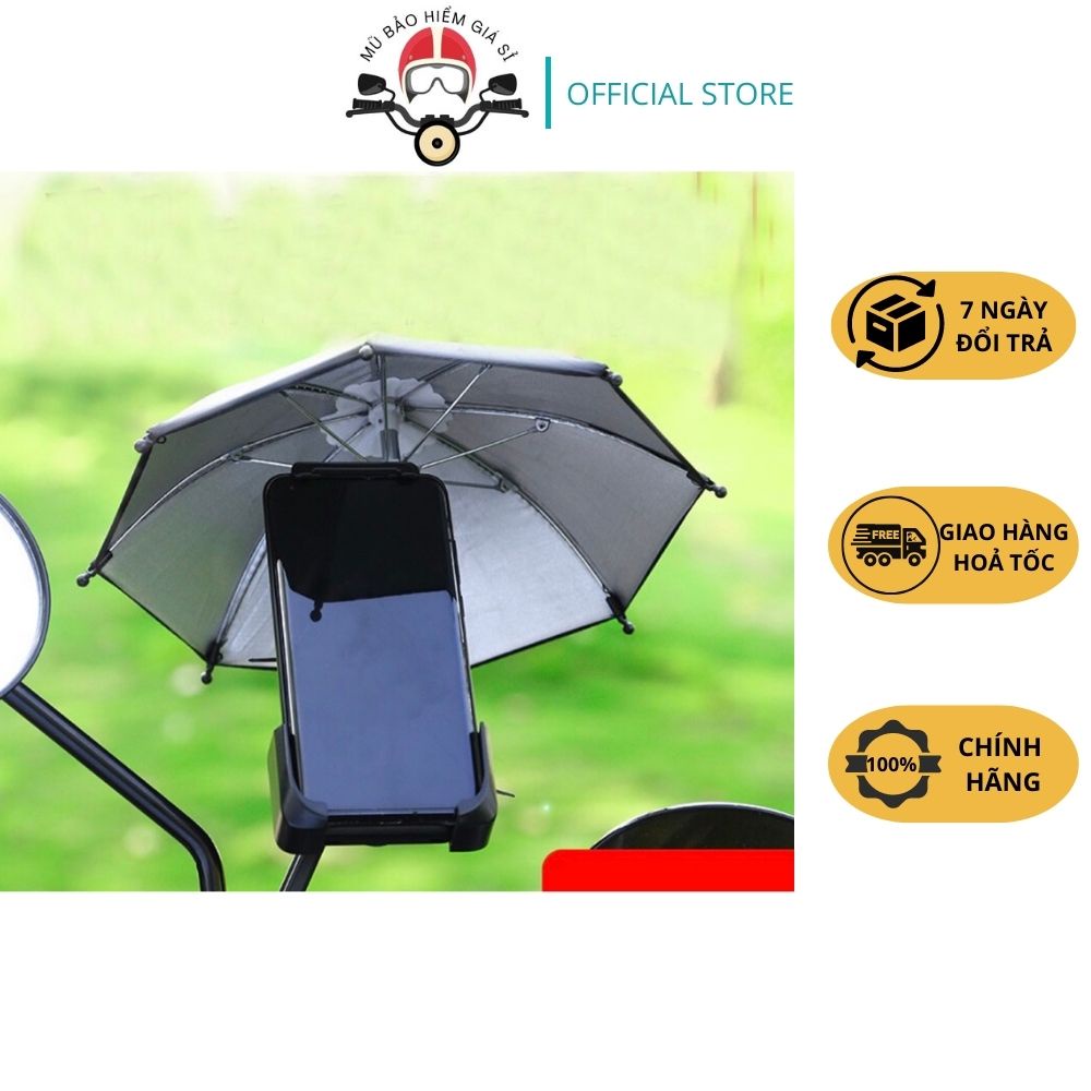 Ô Mini Che Điện Thoại Cho Xe Ôm Công Nghệ , Che Camera Ngoài Trời , Có Tặng Kèm Dây Rút