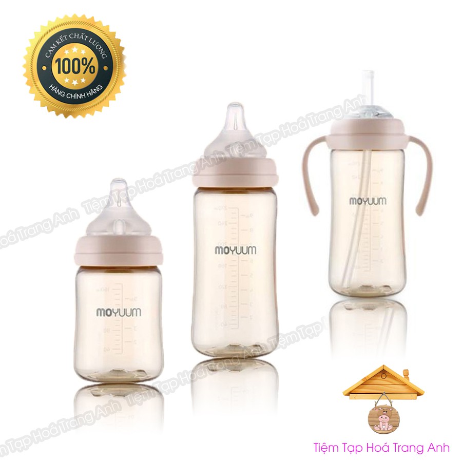 Bình sữa và núm MOYUUM 170ml 270ml Hàn Quốc cho bé