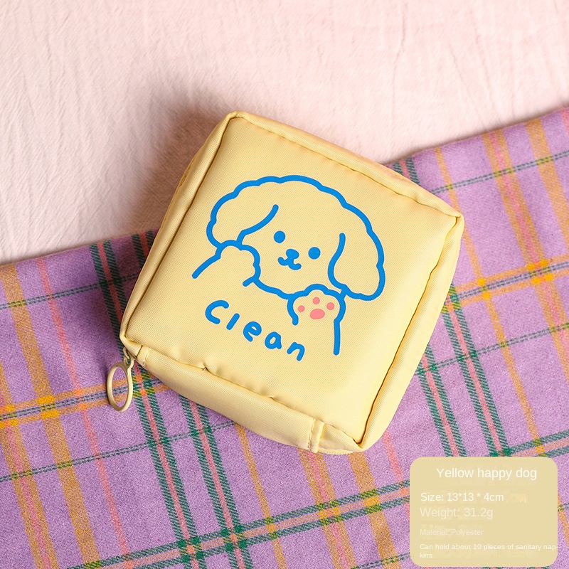 Túi Đựng Băng Vệ Sinh Mini Họa Tiết Hoạt Hình Dễ Thương Cho Bé Gái