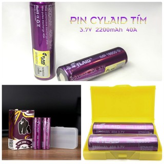 Pin 18650 cylaid tím 2200mah 40a