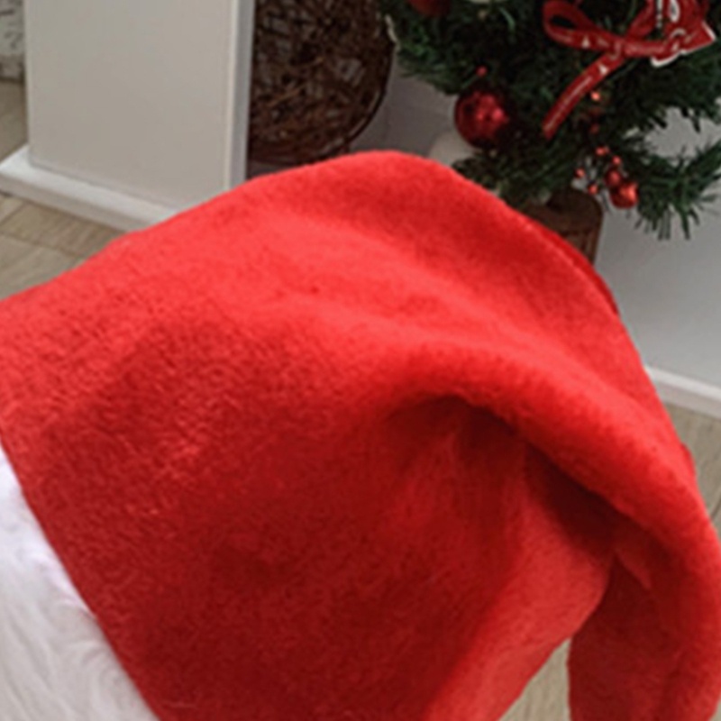 Mũ Ông Già Noel Bằng Lông Nhung Dễ Thương Xinh Xắn Dùng Làm Đạo Cụ Chụp Ảnh Giáng Sinh / Năm Mới
