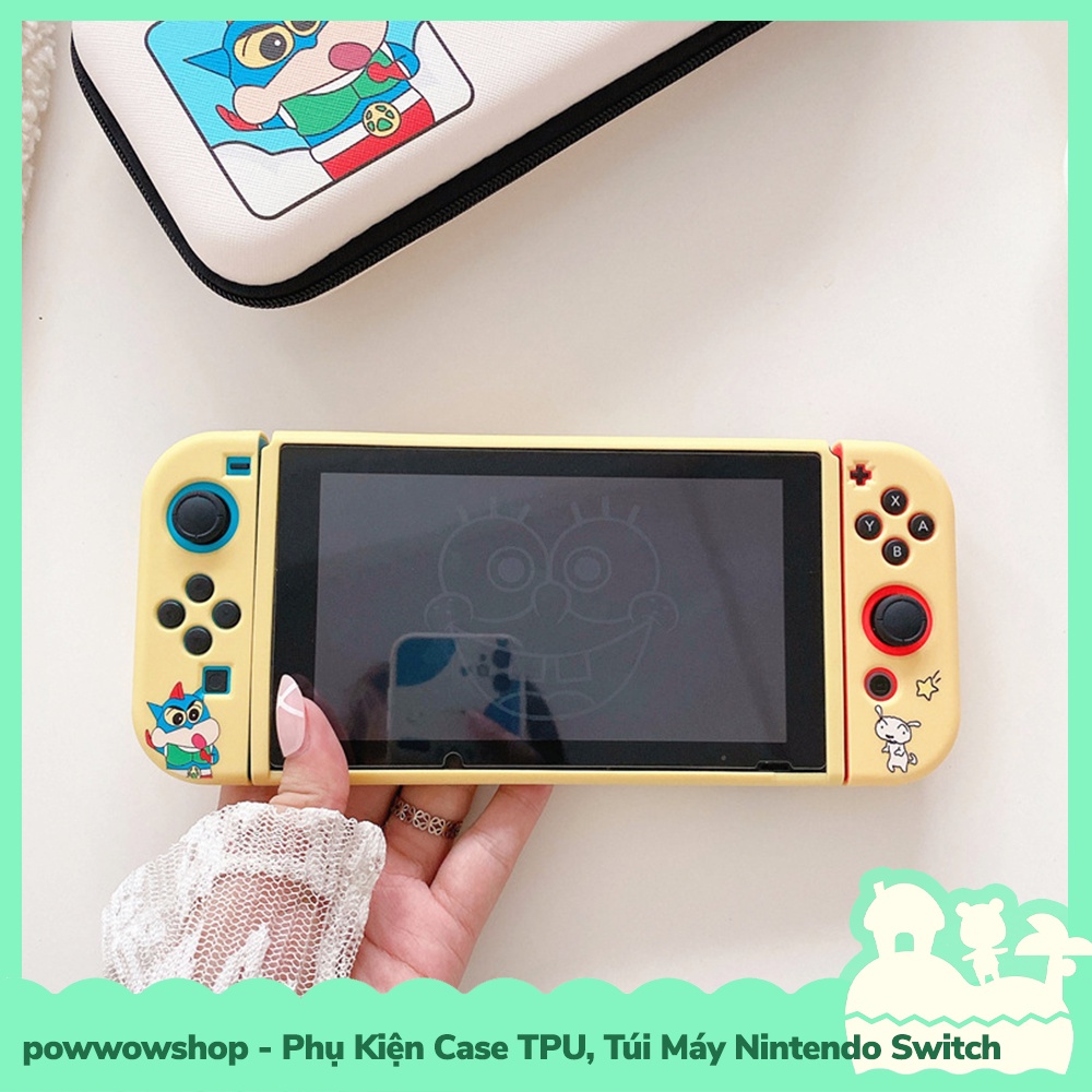 [Sẵn VN - Hỏa Tốc] Phụ Kiện Case Ốp TPU Dẻo, Túi Đựng Máy Cho Máy Game Cầm Tay Nintendo Switch Cute Shin