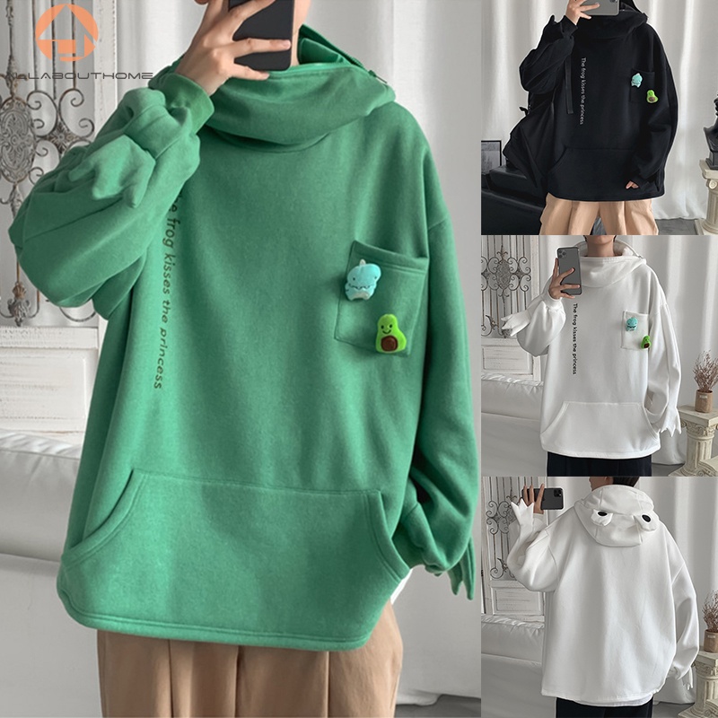 Áo Hoodie ABH Tay Dài Dáng Rộng Kiểu Dáng Con Ếch Dễ Thương | BigBuy360 - bigbuy360.vn