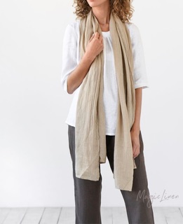 Khăn quàng linen đũi vintage