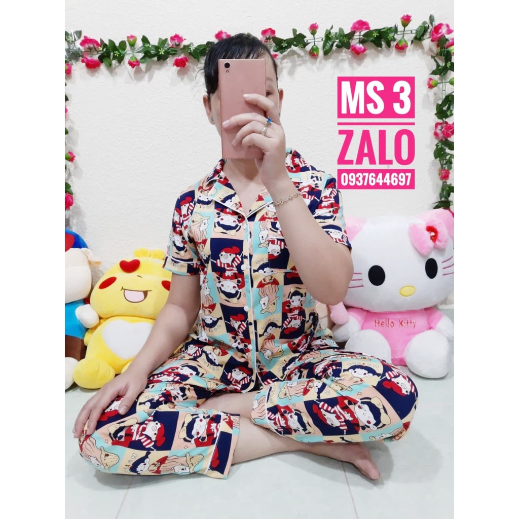 ĐỒ BỘ - ĐỒ BỘ LỤA FREE SIZE TỪ 48-58KG