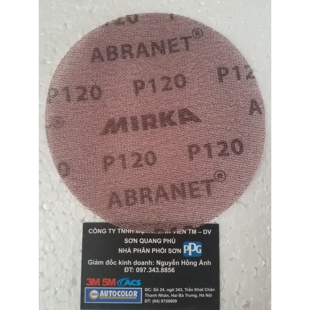 5424105012 Nhám lưới tròn Abranet 150mm P120 50 tờ/1 hộp
