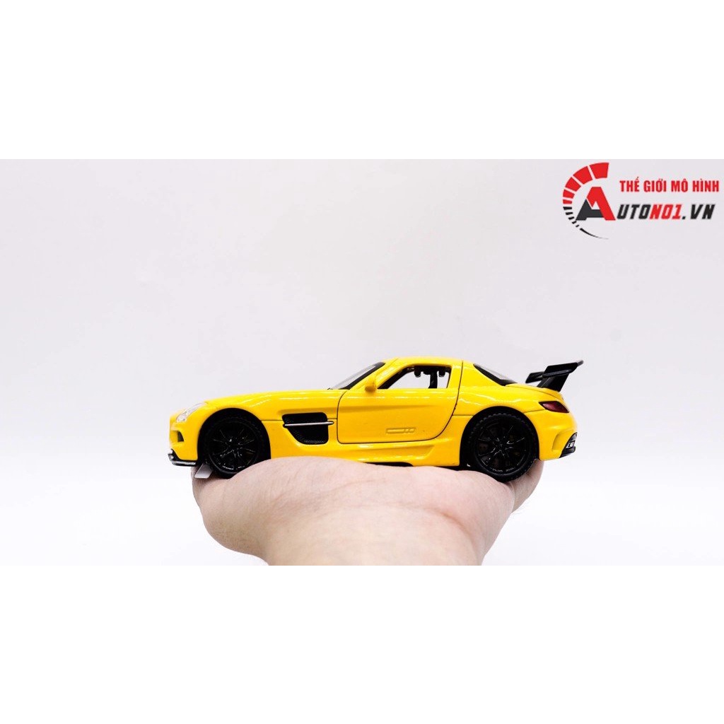 MÔ HÌNH XE MERCEDES SLS YELLOW 1:32 MINIAUTO 7835