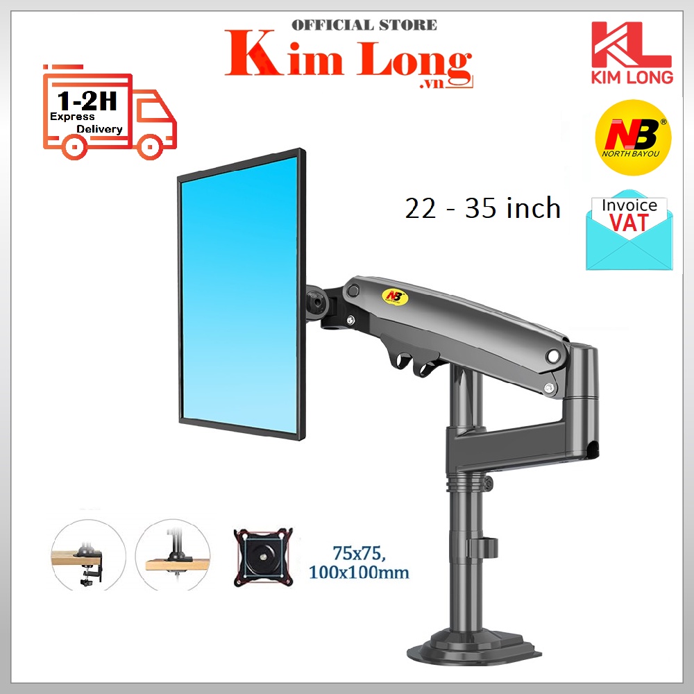 Giá treo / giá đỡ màn hình máy tính North Bayou NB-H100 I NB-H80 - Chính hãng
