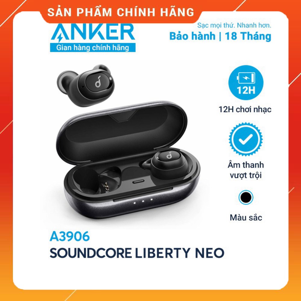 Tai nghe bluetooth SoundCore Liberty Neo (by ANKER) True Wireless Sport - A3906