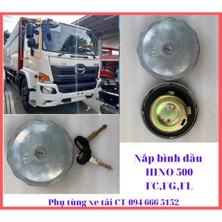 Nắp bình dầu nhôm hino 500 và 300