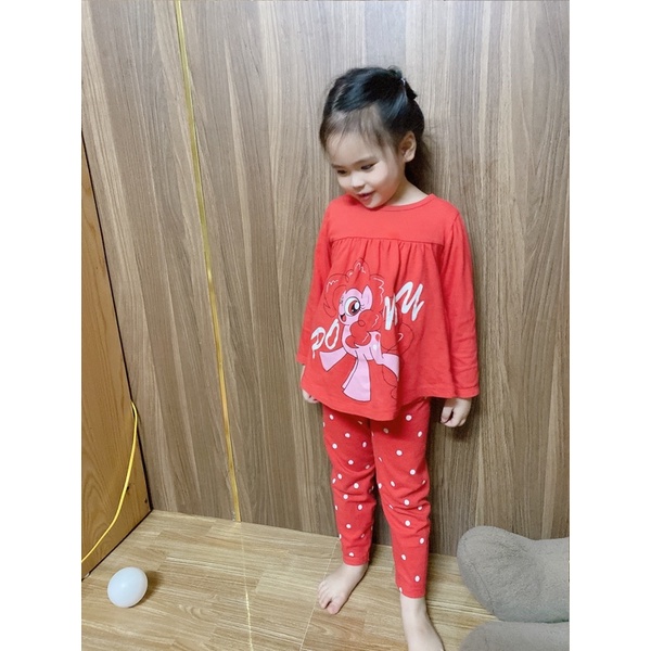 Quần áo bé gái, Bộ dài tay baby doll dễ thương. Hàng nhà máy chuẩn đẹp