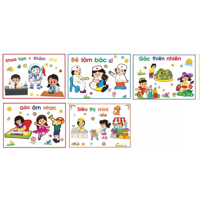 Combo tranh góc xốp trang trí