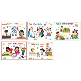 Combo tranh góc xốp trang trí