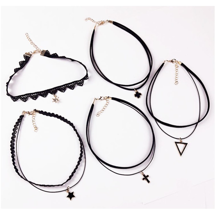 Vòng cổ choker COMBO 5 FREESHIP [Giảm 20k cho đơn từ 250k] vòng siêu đẹp