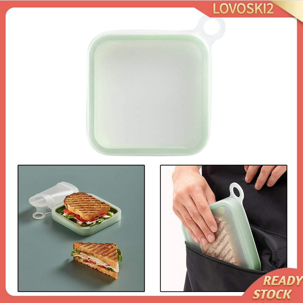 Sandwich Toast Snack Box Lunch Food Storage Box Reusable Leakproof