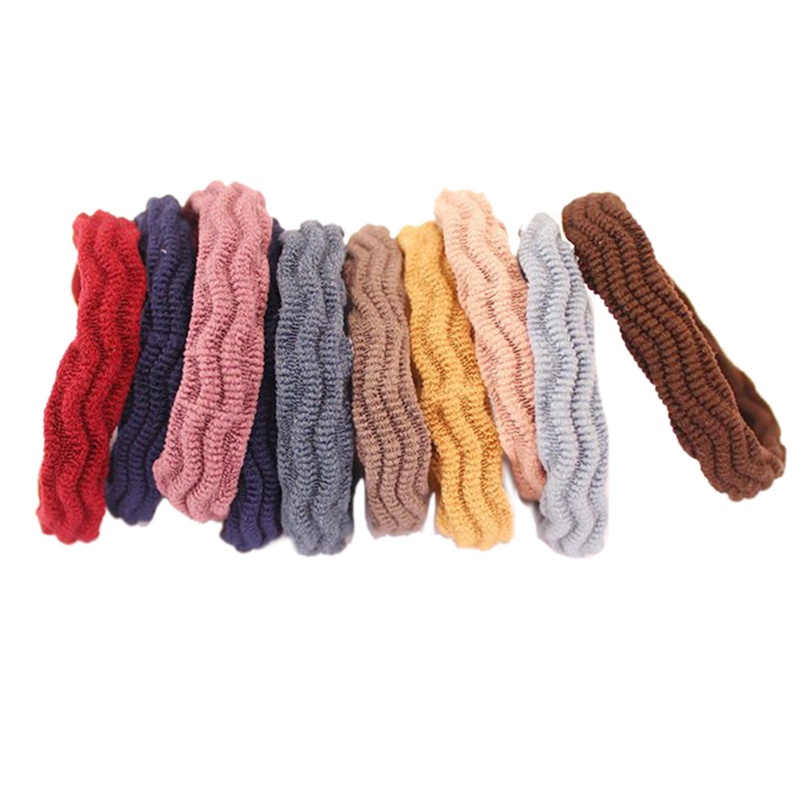 Bộ 10 Dây Buộc Tóc Co Giãn Dày Dành Cho Nữ