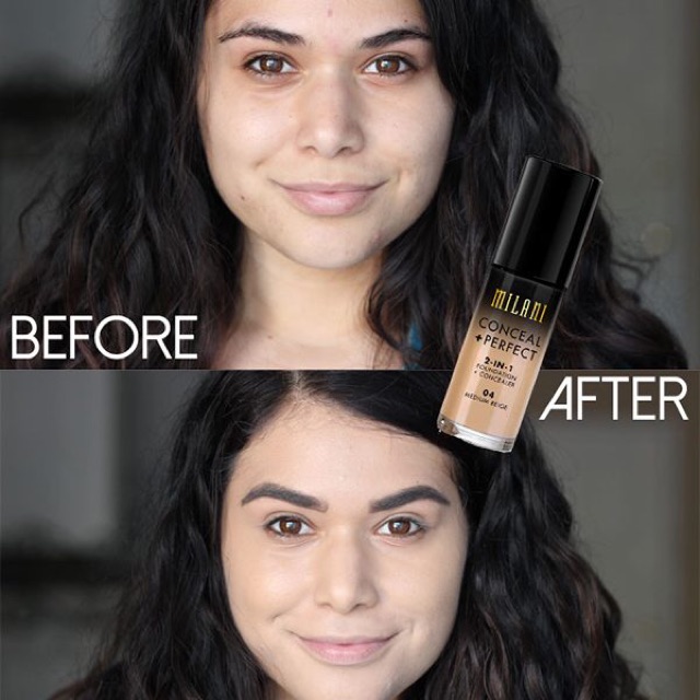 Kem nền + che khuyết điểm MILANI Concealer + Perfect 2 in 1 | BigBuy360 - bigbuy360.vn
